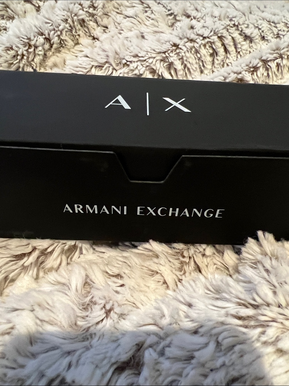 Armani Exchange Black Sunglasses with A|X Logo